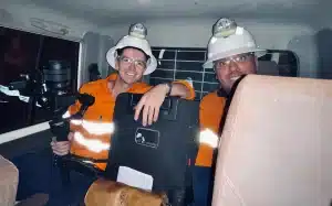 Filming In An Underground Mine